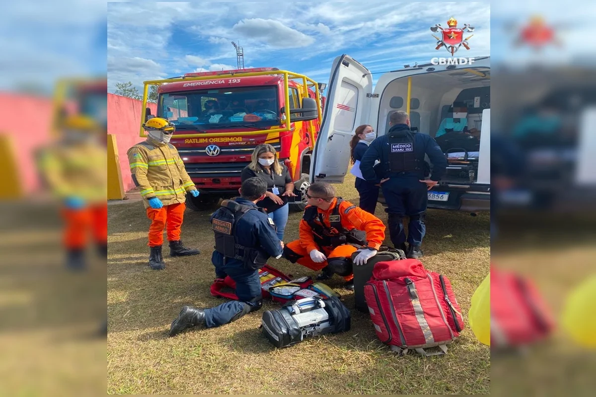 Vítima segue internada no DF Vítima segue internada no DF