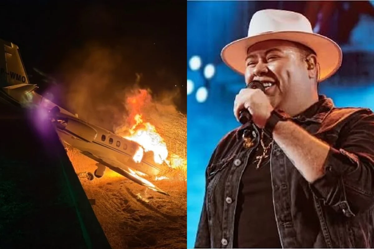Avião com cantor Rey Vaqueiro sai da pista e pega fogo no RN Avião com cantor Rey Vaqueiro sai da pista e pega fogo no RN