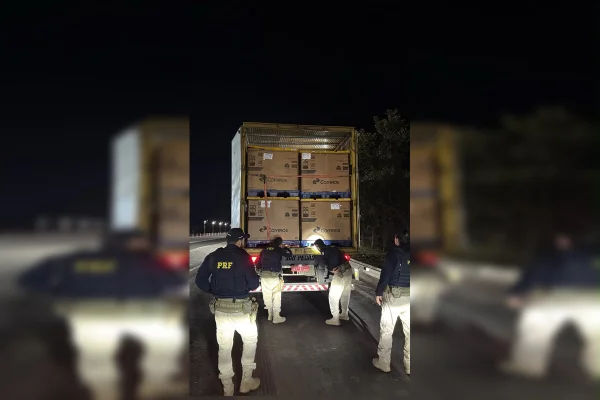 Furto de mercadorias: homem é preso escondido em caminhão dos Correios