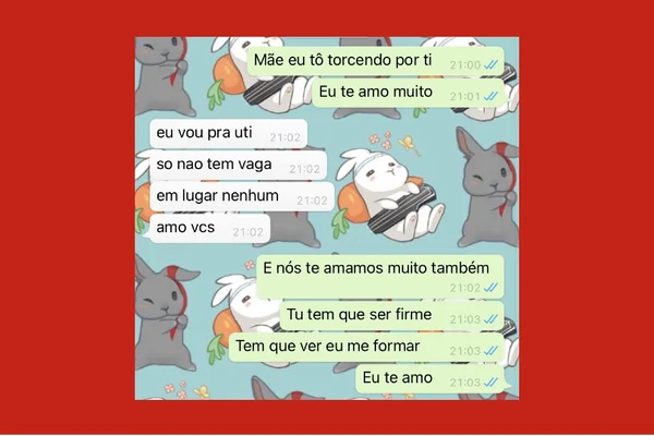 As últimas mensagens trocadas por vítimas de Covid-19