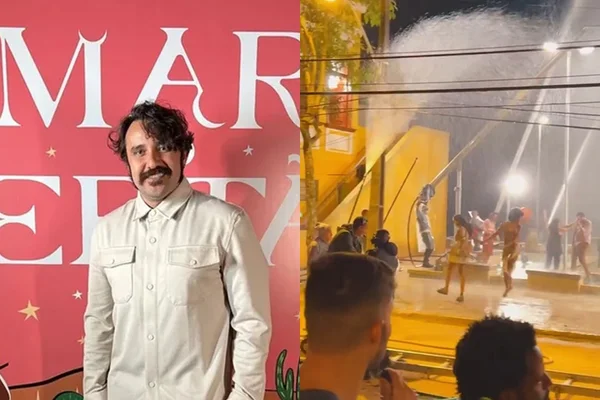 Vídeo: Ator de Mar do Sertão compartilha bastidores de chuva falsa