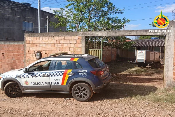 Gerador de R$ 100 mil furtado em condomínio é encontrado sob lona