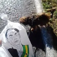 Marca estampa Bolsonaro em saco de coleta de cocô de cães: “Bozobag”
