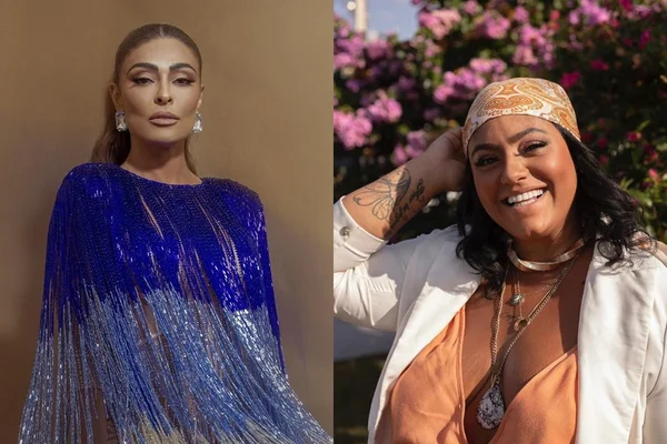 Montagem com fotos de Juliana Paes e Amanda Souza - Metrópoles