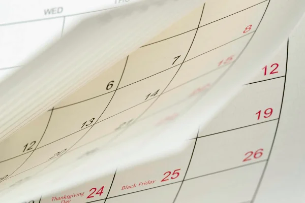 imagem colorida calendario