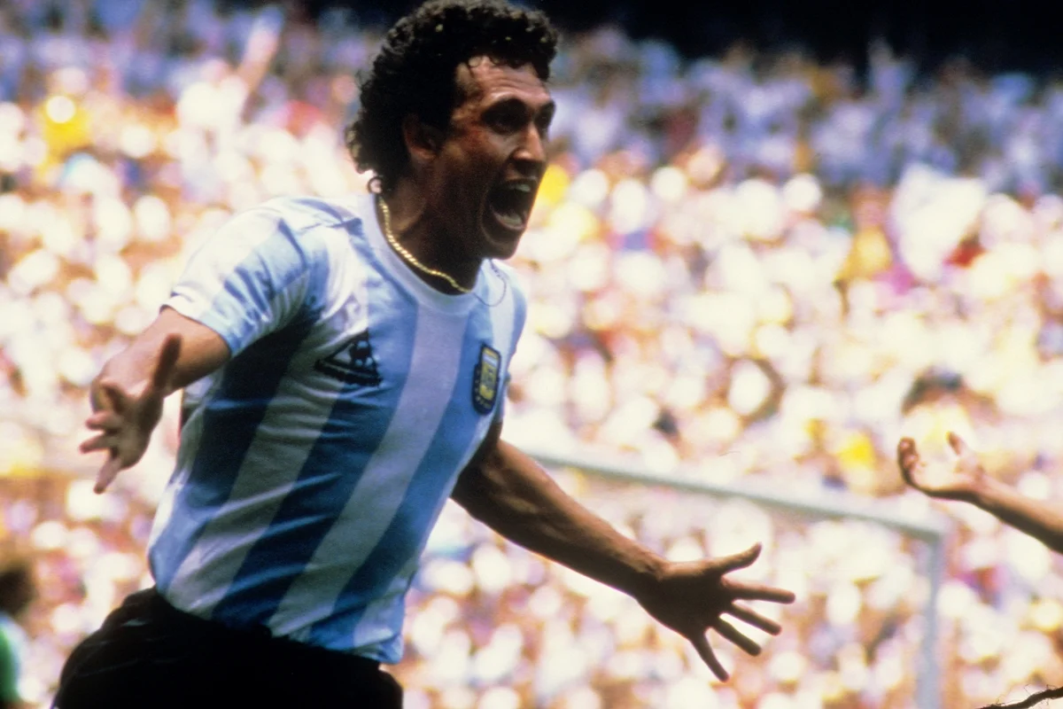 Jorge Valdano da Argentina na Copa de 1986 Jorge Valdano da Argentina na Copa de 1986