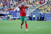 Saibari abre o placar para o Marrocos diante do Brasil