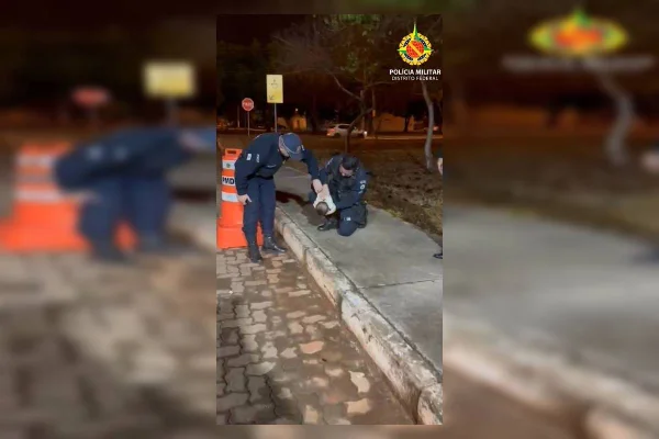 PMs salvam bebê de sete meses no Gama