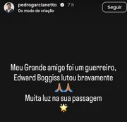 A causa da morte de Edward Boggiss não foi revelada A causa da morte de Edward Boggiss não foi revelada