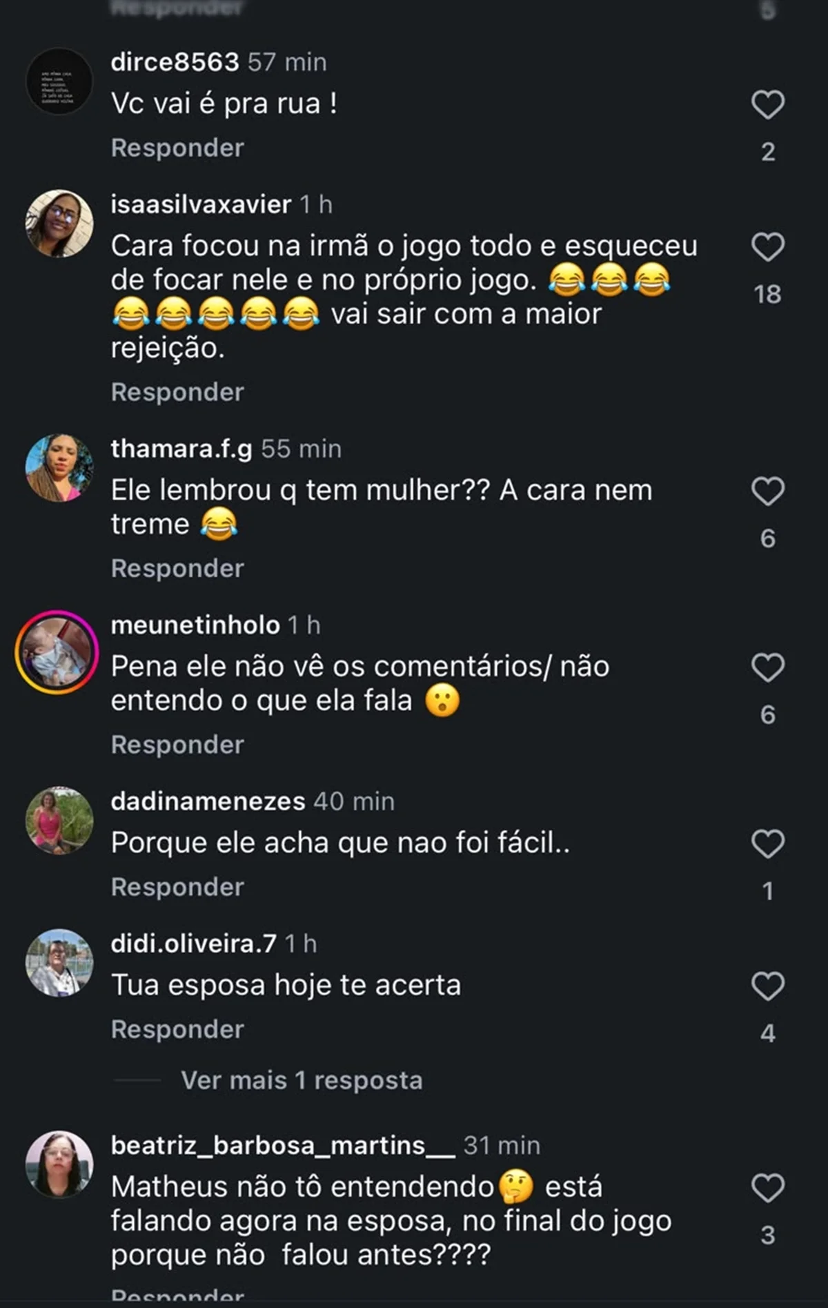 Aproximação de Matheus com Bianca gera críticas ao lutador, que é casado Aproximação de Matheus com Bianca gera críticas ao lutador, que é casado