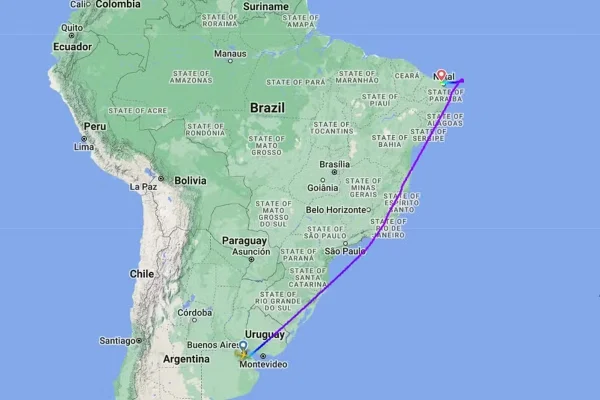 Imagem colorida de mapa - Metrópoles