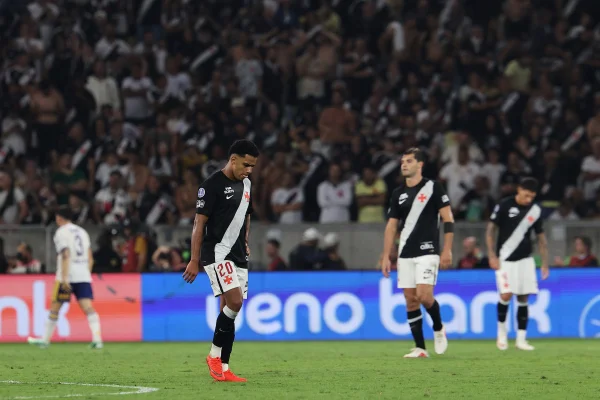 Jogadores do Vasco após a eliminação para o Boca Juniors