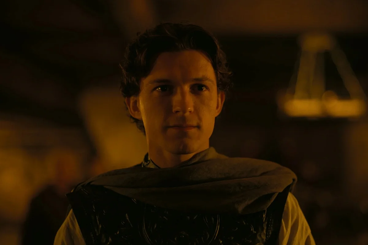 Tom Holland (Telêmaco) no filme A Odisseia Tom Holland (Telêmaco) no filme A Odisseia