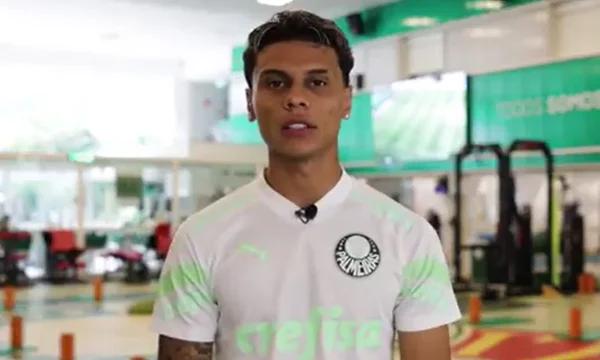 Richard Ríos chama torcida do Palmeiras para a Supercopa do Brasil- Metrópoles