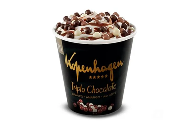 McDonald’s tem novo sabor de sorvete: triplo chocolate Kopenhagen