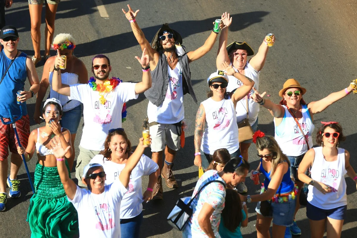 Foliões tomam as ruas de Brasília no segundo dia de carnaval - imagem 22 Foliões tomam as ruas de Brasília no segundo dia de carnaval - imagem 22