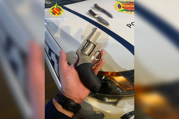 Revolver .357 Magnum apreendido pela PM