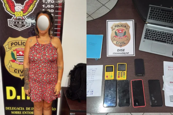 Apelidada de “Malévola”, ela atuava como elo central entre diferentes núcleos da quadrilha, organizando demandas e circulando informações - Metrópoles
