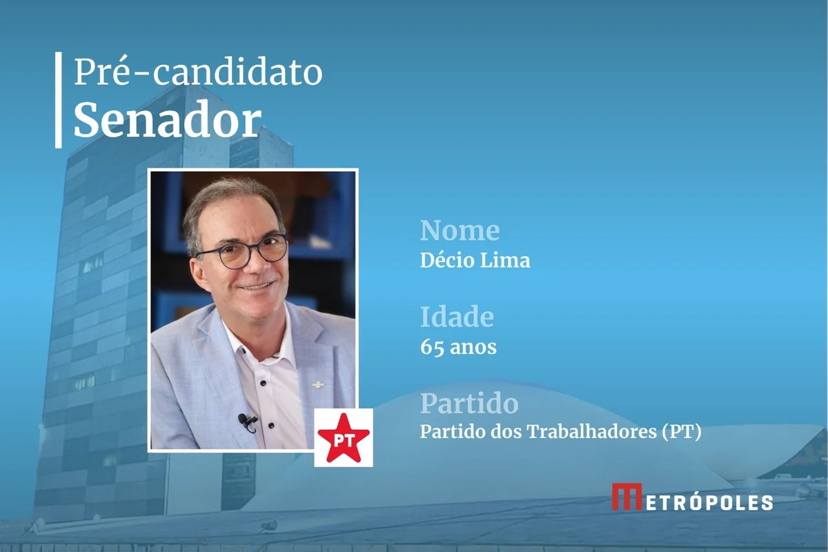 Décio Lima, pré-candidato ao Senado de Santa Catarina pelo PT Décio Lima, pré-candidato ao Senado de Santa Catarina pelo PT