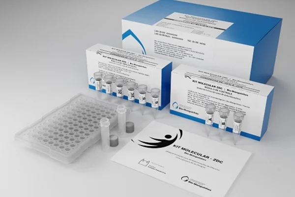 Foto colorida de teste de dengue produzida pela Fiocruz - Metrópoles