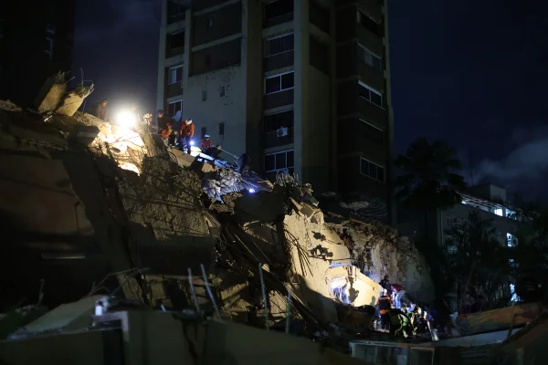 Imagem colorida mostra terremoto na Venezuela - Metrópoles
