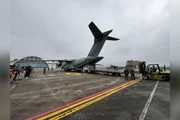  Uma aeronave KC-390 Millennium decolou da Base Aérea de Guarulhos rumo à Venezuela