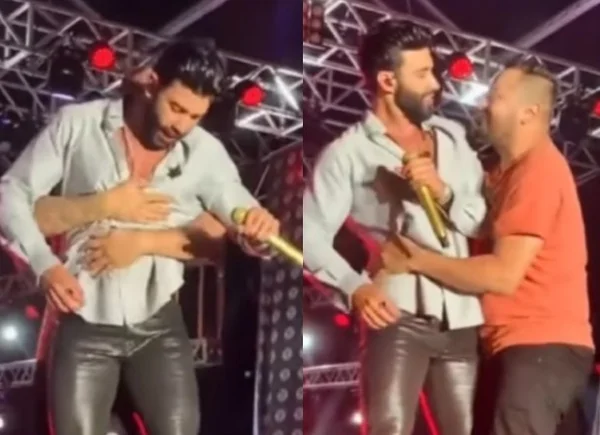 Homem invade palco e agarra Gusttavo Lima