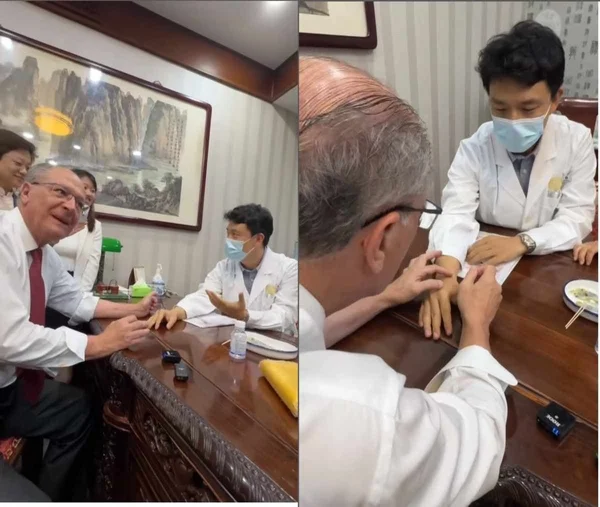 Imagem colorida. Alckmin