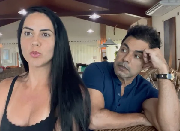 Graciele lacerda e zezé em challenge da falsa rotina