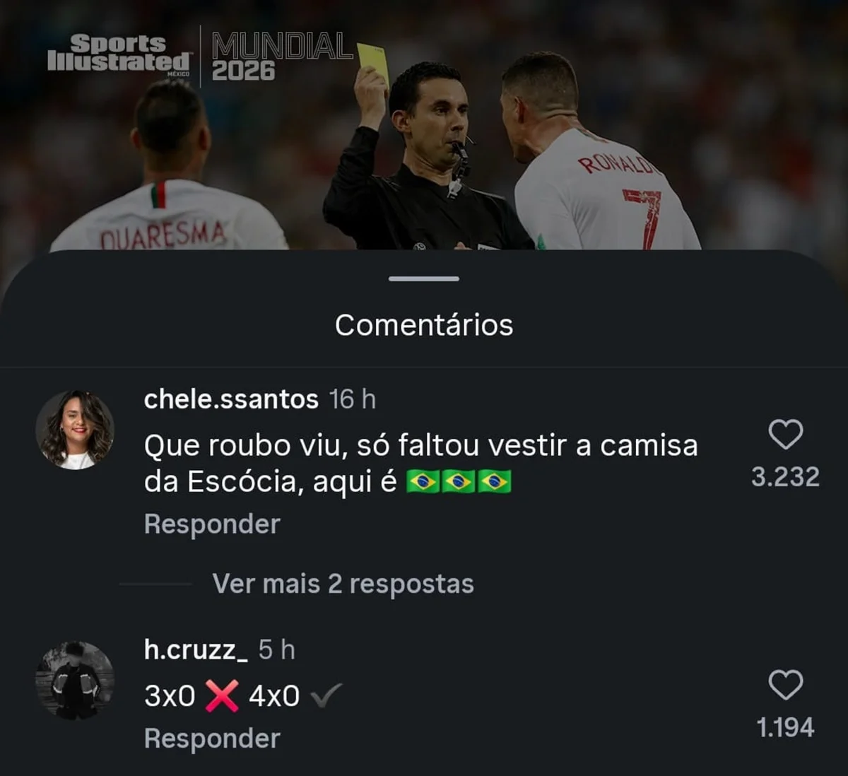 Torcedores invadem perfil de juiz que anulou gol de Vini Jr.: "4x0" Torcedores invadem perfil de juiz que anulou gol de Vini Jr.: "4x0"