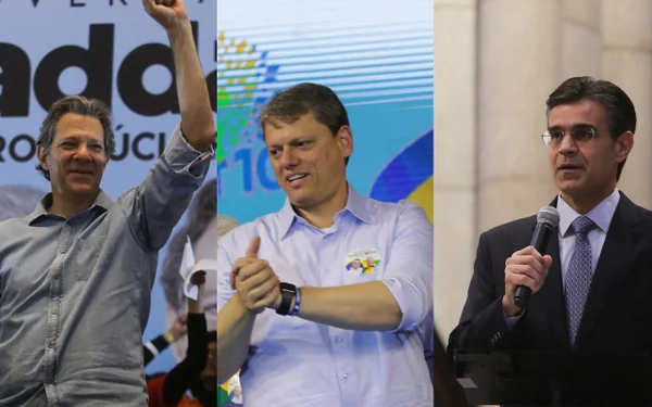 candidatos governo SP Fernando Haddad Tarcísio de Freitas Rodrigo Garcia