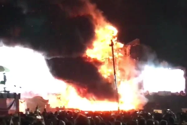 Incêndio destrói palco do festival Tomorrowland na Espanha