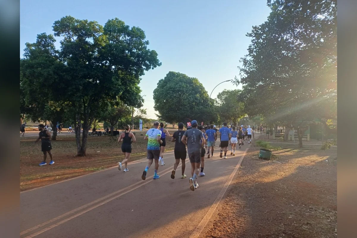 Homenagem à Triatleta Rachel Furtado une amigos e familiares no Parque da Cidade