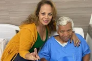 Roque e Janilda Nogueira posam no hospital Roque e Janilda Nogueira posam no hospital