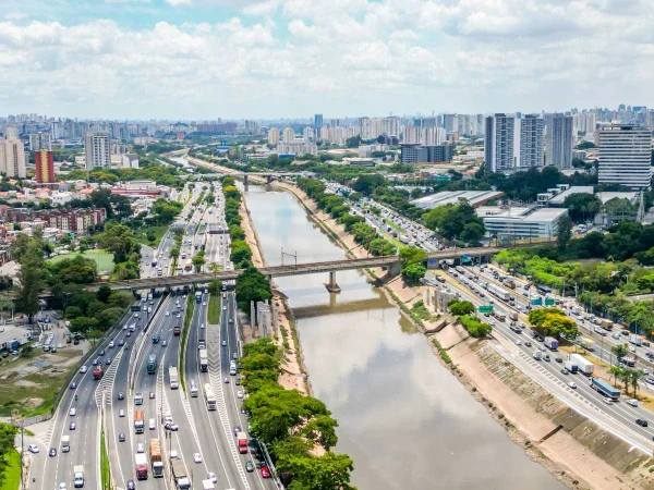 Foto colorida das obras viárias que ligarão Pirituba à Lapa - Metrópoles