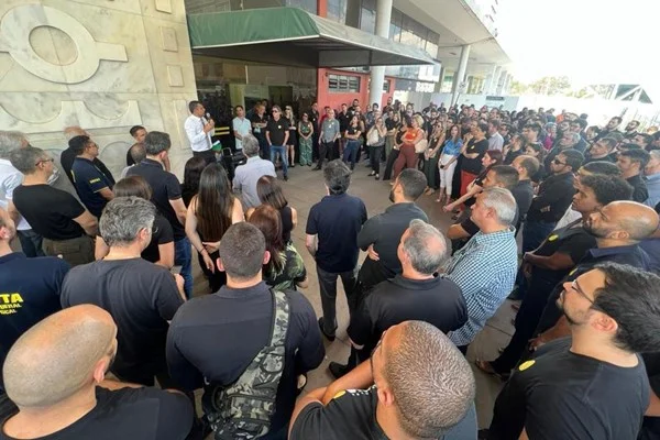 Auditores da Receita do DF em assembleia no dia 21 de setembro de 2023 - Metrópoles