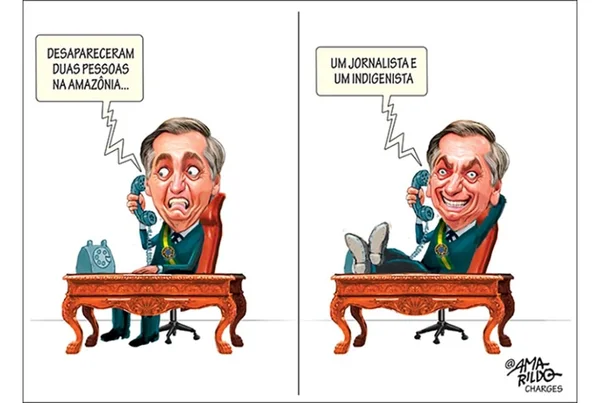 Charge do Amarildo