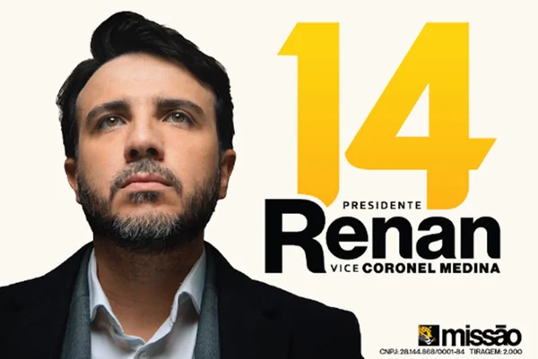 Renan Santos se inspira em Iphone para criar marca de campanha