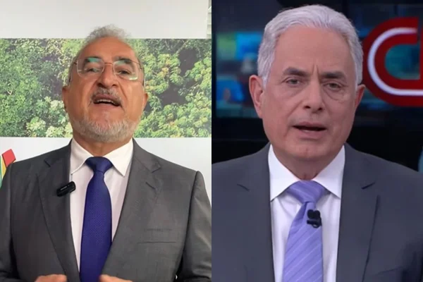 Montagem da foto de William Waack e Edmilson Rodrigues - Metrópoles