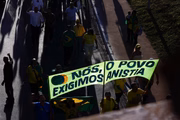 Ato pró-anistia em Brasília, nesta quarta-feira (7/5)