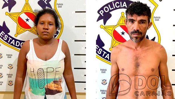 montagem com fotos de uma homem e uma mulher. ele está sem camisa e ela veste uma blusa branca. os dois são negros