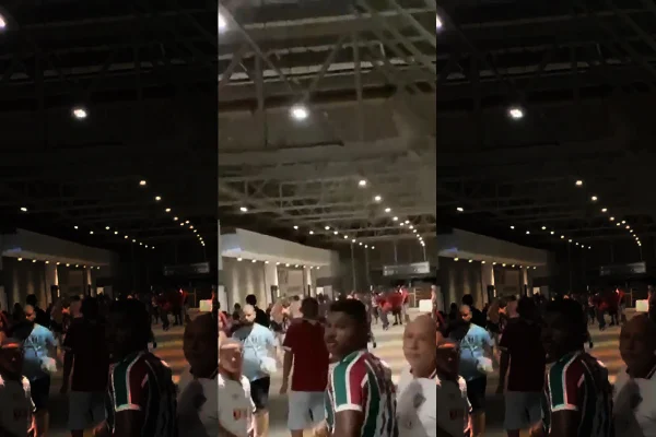 Vídeo: torcedores de Fluminense e Flamengo brigam após clássico
