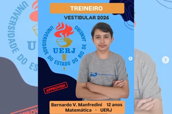 Menino aprovado em universidade pública