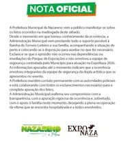 A prefeitura de Nazareno falou sobre a confusão com a equipe da dupla Felipe e Rodrigo
