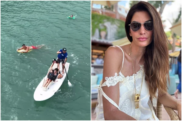 Vídeo: Isabella Fiorentino surfa com filho que tem paralisia cerebral