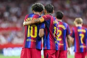Raphinha marca três gols contra o Sevilla Raphinha marca três gols contra o Sevilla