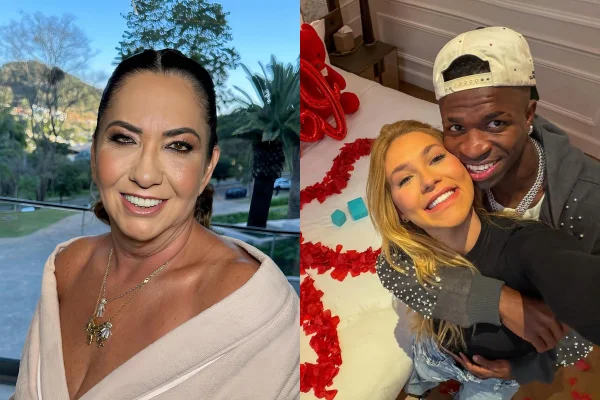 Mãe de Virginia causa na web ao postar 1ª foto com Vini Jr.; veja