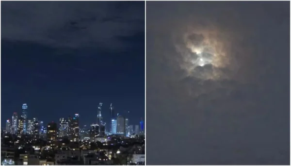 imagem colorida míssel irã atinge tel aviv