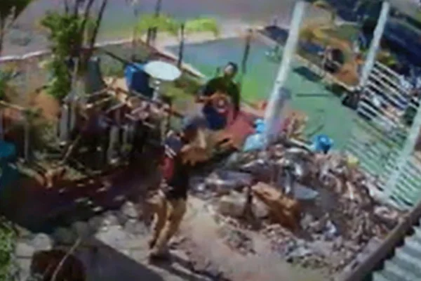 Vídeo flagra momento em que sargento atira em dono de hamburgueria