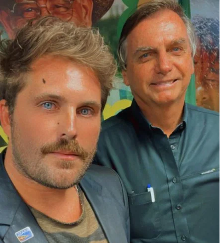 Thiago Gagliasso e Jair Bolsonaro